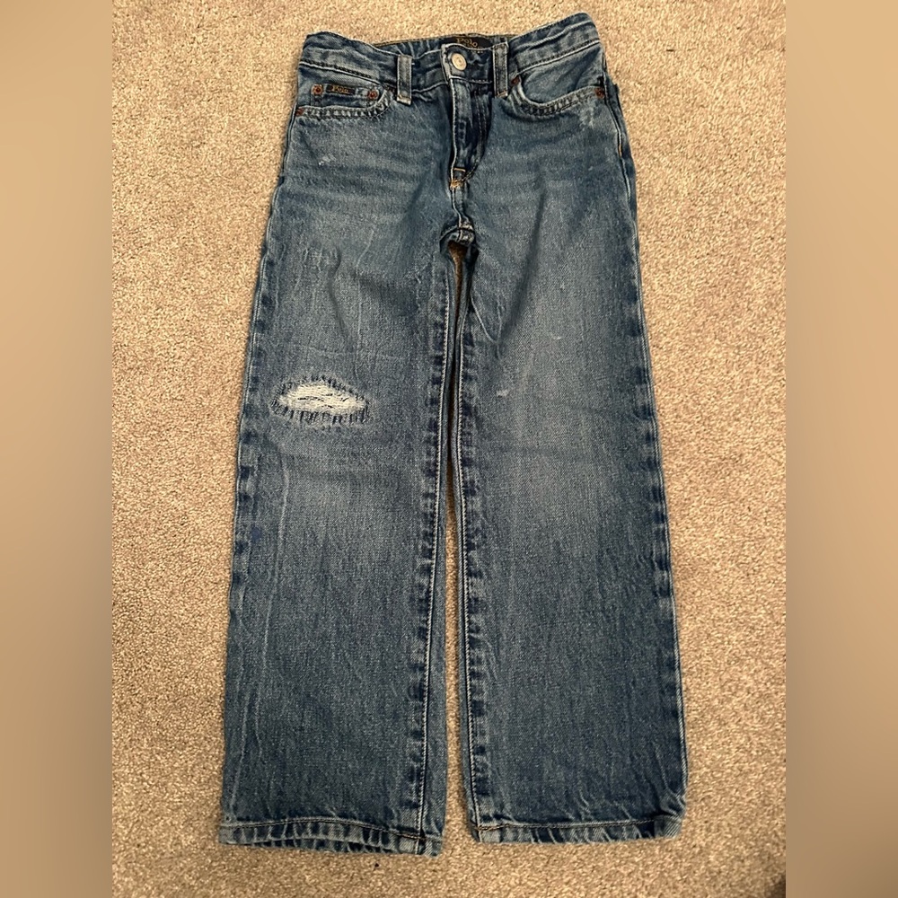 Polo Ralph Lauren Girls Wide Leg Denim Jeans